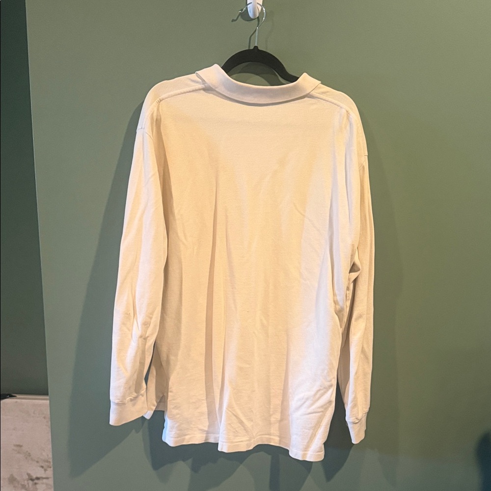 Polo by Ralph Lauren Men's White Long Sleeve Polo - Picture 4 of 4